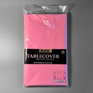 Pale Pink Round Table Cover